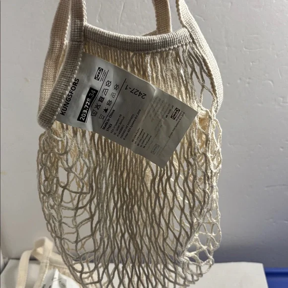 IKEA Beige Mesh Tote Bags Bundle Nwe - Picture 2 of 4